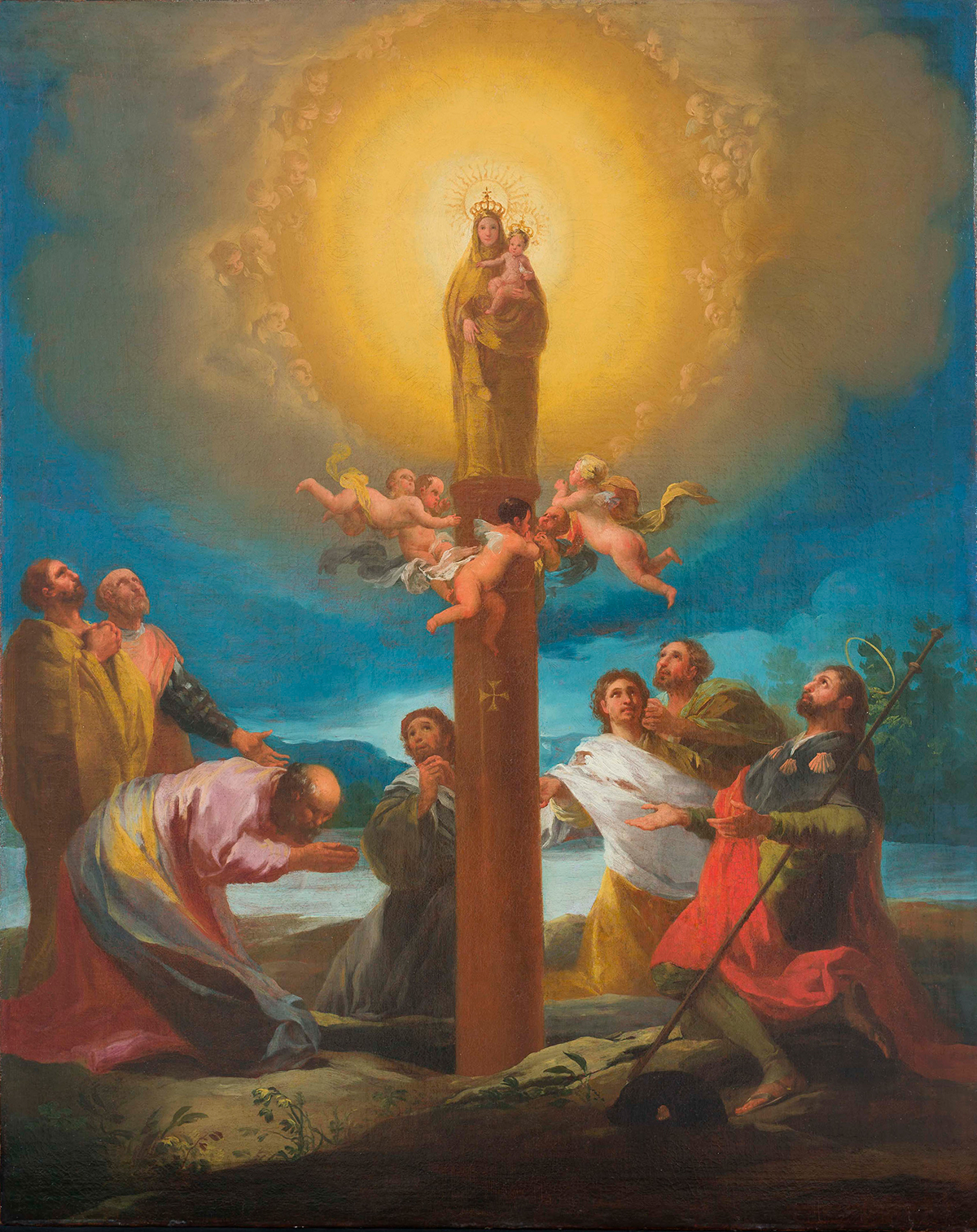 The apparition of Our Lady of the Pillar